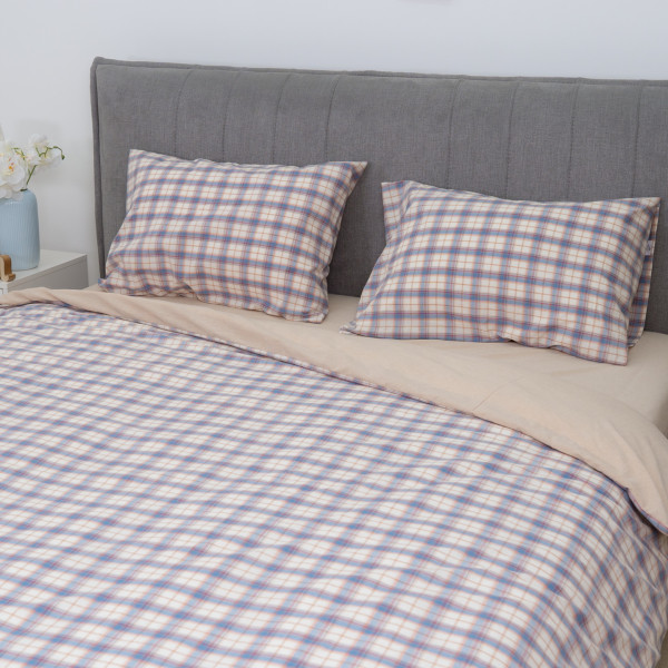 Комплект постельного белья Viluta Евро Вареный хлопок Wash Printed 06