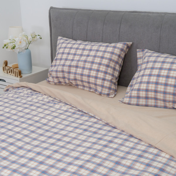 Комплект постельного белья Viluta Евро Вареный хлопок Wash Printed 06