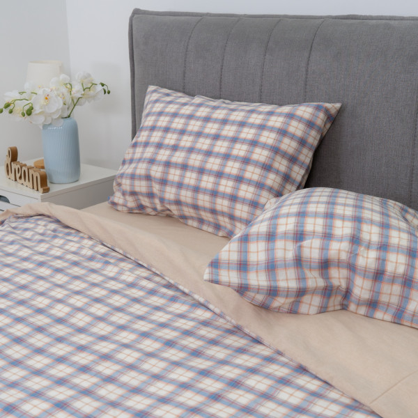 Комплект постельного белья Viluta Евро Вареный хлопок Wash Printed 06