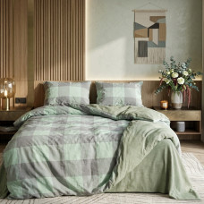 Комплект постельного белья Viluta Евро Вареный хлопок Wash Printed 15