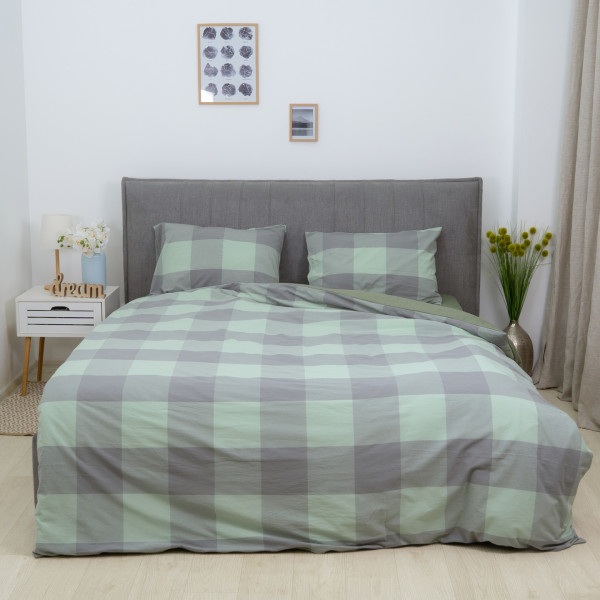 Комплект постельного белья Viluta Евро Вареный хлопок Wash Printed 15