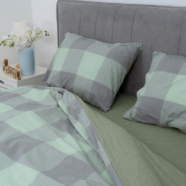 Комплект постельного белья Viluta Евро Вареный хлопок Wash Printed 15