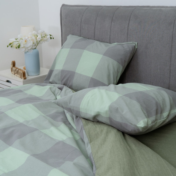 Комплект постельного белья Viluta Евро Вареный хлопок Wash Printed 15