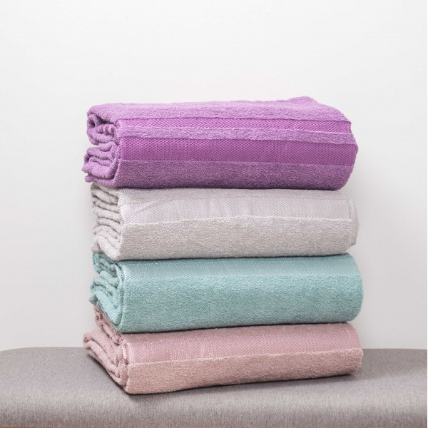 Простирадло махрове Giltex 150х200 Бордюр Пурпурний