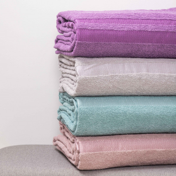 Простирадло махрове Giltex 150х200 Бордюр Пурпурний