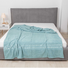 Простирадло махрове Giltex 150х200 Бордюр Бірюзовий