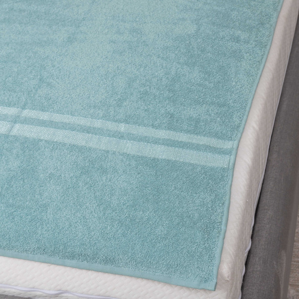 Простирадло махрове Giltex 150х200 Бордюр Бірюзовий