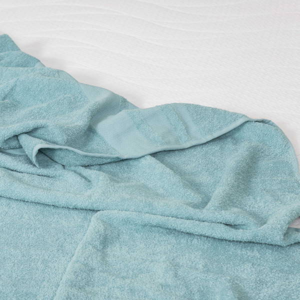 Простирадло махрове Giltex 150х200 Бордюр Бірюзовий