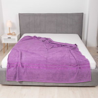 Простынь махровая Giltex 150х200 Бордюр Пурпурный