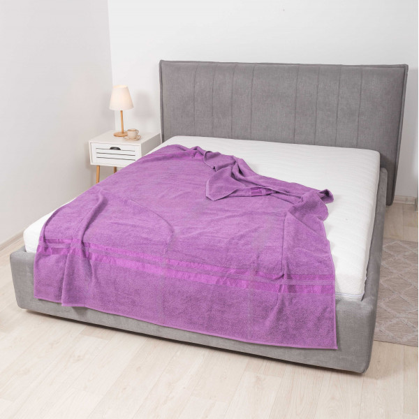 Простирадло махрове Giltex 150х200 Бордюр Пурпурний