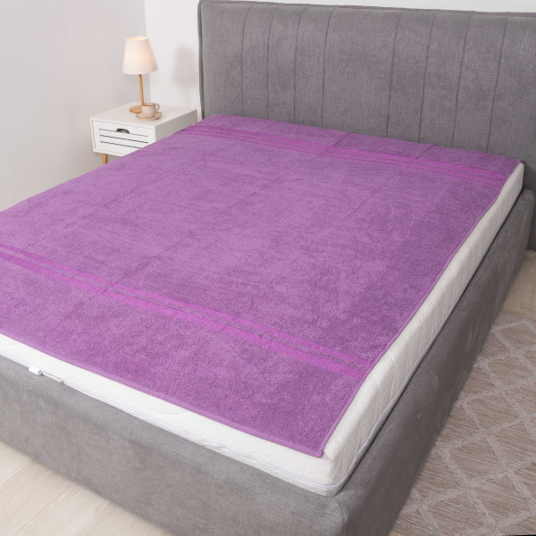 Простирадло махрове Giltex 150х200 Бордюр Пурпурний