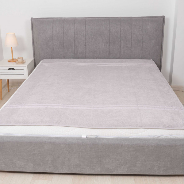 Простынь махровая Giltex 200х220 Бордюр Серый