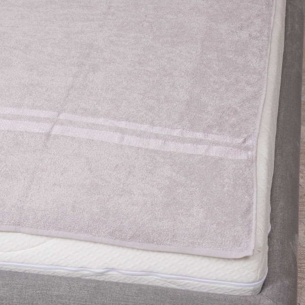 Простынь махровая Giltex 200х220 Бордюр Серый