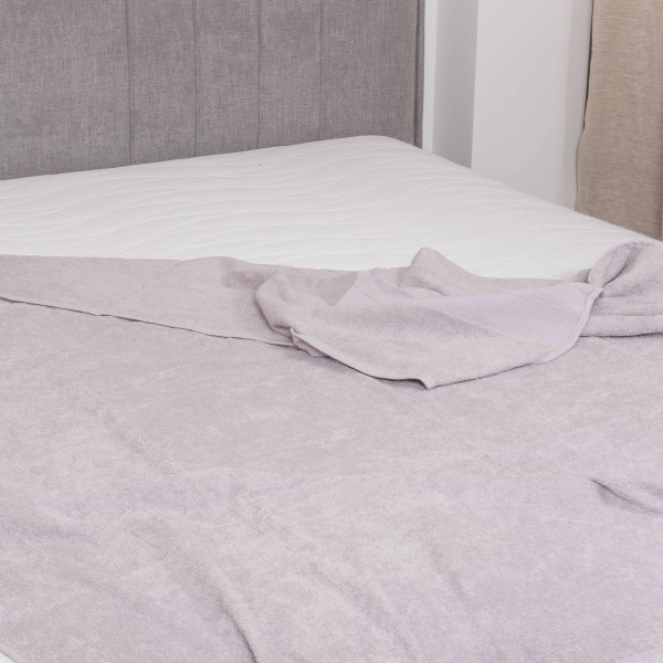 Простынь махровая Giltex 200х220 Бордюр Серый