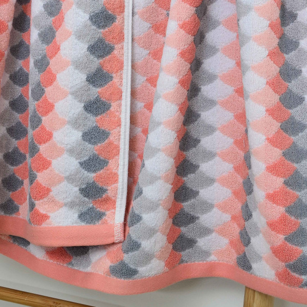 Полотенце махровое 70х140 Мозаика 0104 Коралловый