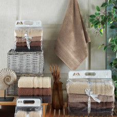 Набор полотенец махровых 70х140 ADA №4 Карамельное Утро