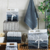 Набор полотенец махровых 50х90 ADA №4 Ночной Океан