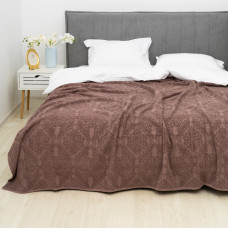 Простирадло-покривало махрове Doruk Євро 200х220 Botanica Коричневий