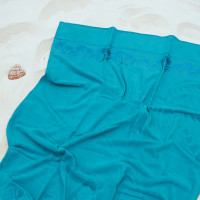 Рушник махровий Пляжний Doruk 90х170 Palm Бірюзовий