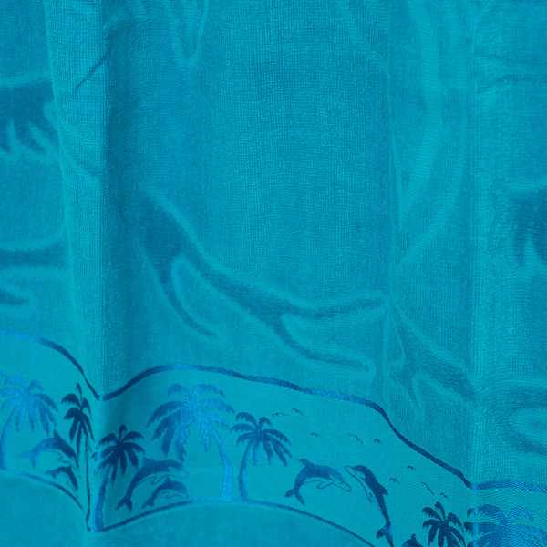 Полотенце махровое Пляжное Doruk 90х170 Palm Бирюзовый