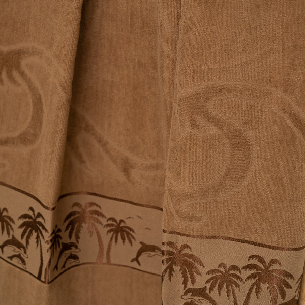 Полотенце махровое Пляжное Doruk 90х170 Palm Коричневый