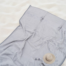 Полотенце махровое Пляжное Doruk 90х170 Palm Светло-серый