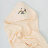 Полотенце махровое Детское Doruk Купальный уголок 100×100 Молочный Зоо