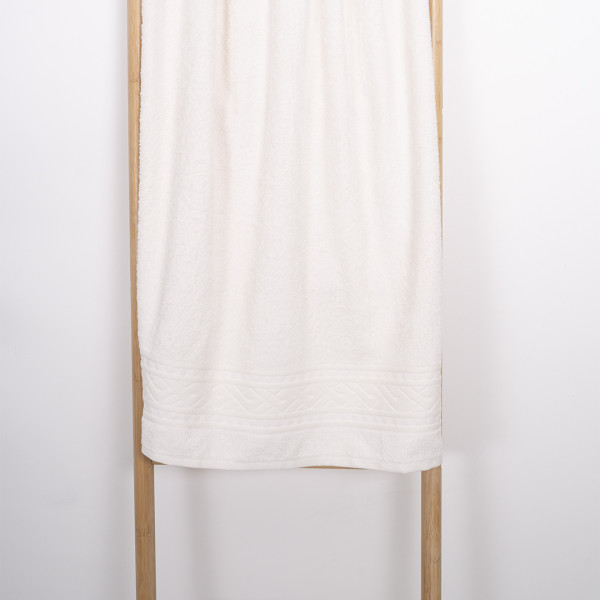 Полотенце махровое 70х140 Durul Ece bukle Adore Светло-молочный