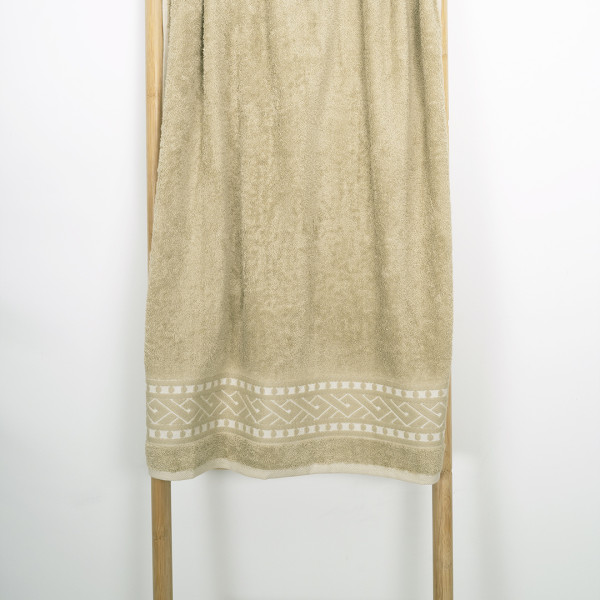 Полотенце махровое 70х140 Durul Ece bukle Adore Светло-оливковый