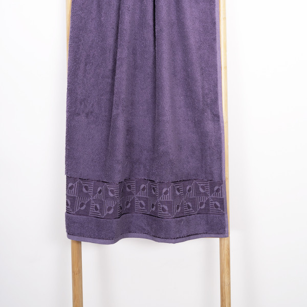 Полотенце махровое 50х90 Durul Ece bukle Amore Фиолетовый