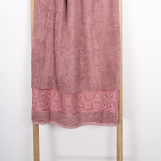 Полотенце махровое 50х90 Durul Ece bukle Amore Коралловый