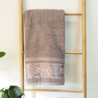 Полотенце махровое 50х90 Durul Ece bukle Koza Бежево-серый