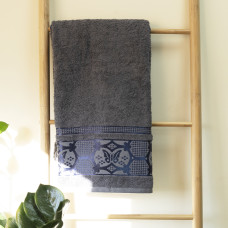 Полотенце махровое 30х50 Durul Ece bukle Koza Серо-фиолетовый