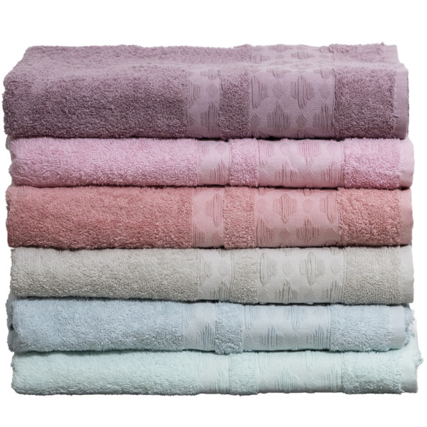 Полотенце махровое 30х50 Durul Ece bukle Midye Фиолетовый