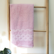Полотенце махровое 30х50 Durul Ece bukle Midye Розовый