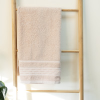 Полотенце махровое 70х140 Durul Ece bukle Momonti Серо-розовый