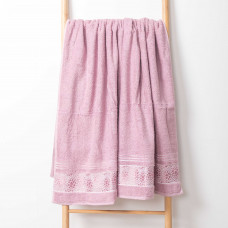 Полотенце махровое 100х150 Durul Ece bukle jakarli Камень Пепельно-розовый