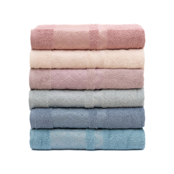 Полотенце махровое Karacan 70х135 Regina Пепельно-розовый