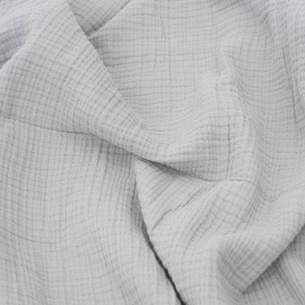 Простирадло-Покривало Муслінове NilHome 200х220 Сірий