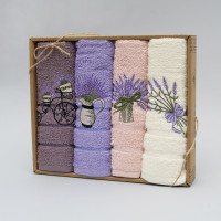 Набор полотенец махровых Nile 30х50 Лаванда