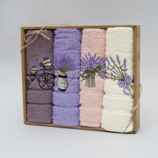 Набор полотенец махровых Nile 30х50 Лаванда
