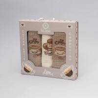 Набор полотенец вафельных NilTeks 40х60 Кофе