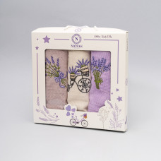 Набор полотенец вафельных NilTeks 40х60 Лаванда