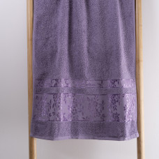 Полотенце махровое 50х90 Cestepe Orkide Серо-Фиолетовый