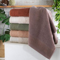 Полотенце махровое 50х90 Cestepe Varvara Персиковый