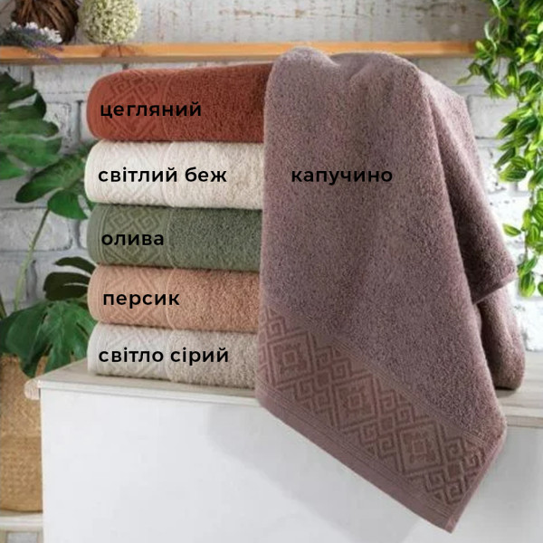 Полотенце махровое 50х90 Cestepe Varvara Персиковый