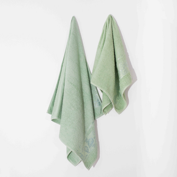 Полотенце махровое 70х140 Febo Floslu Yaparak Зеленый