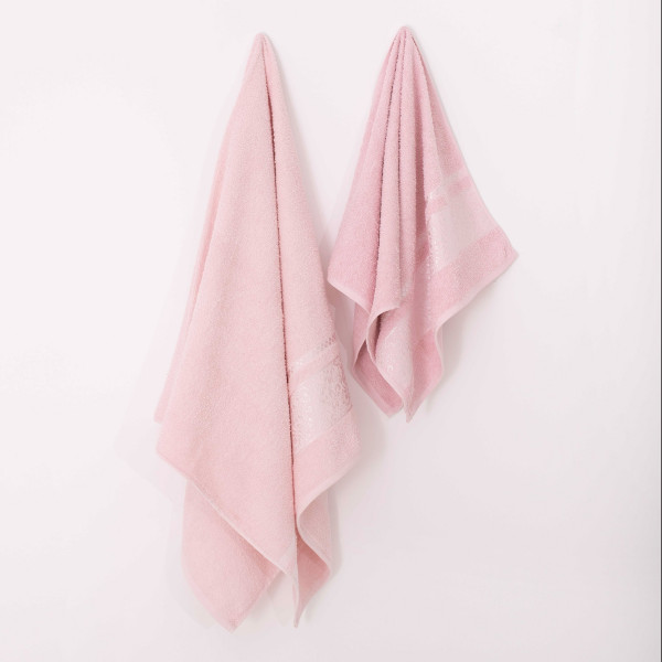 Полотенце махровое 50х90 Febo Menekse Пудровый