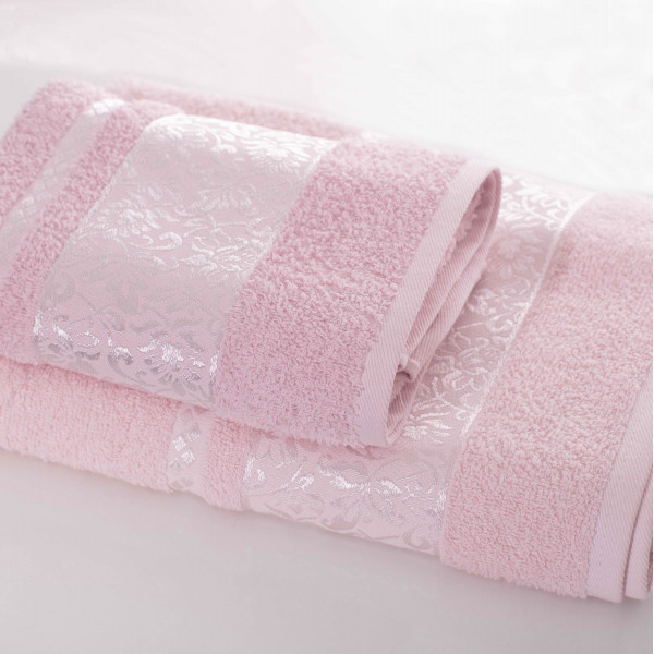 Полотенце махровое 50х90 Febo Menekse Пудровый