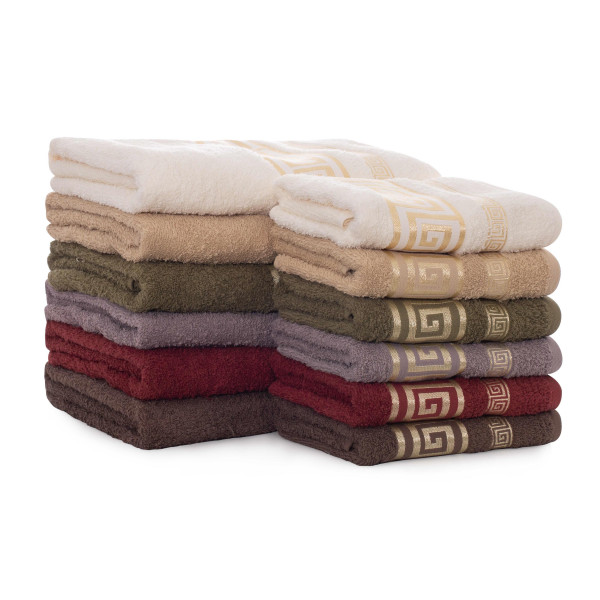 Полотенце махровое 50х90 Febo Grek Ванильный